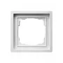 Gira 0211112 1-fach-Rahmen, schraubenlos, reinweiß, 83,3 x 83,3 mm, 10,6 mm dick