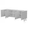 Cama Meble LUCCA 4D Kommode, 200x40x80 cm, weiß