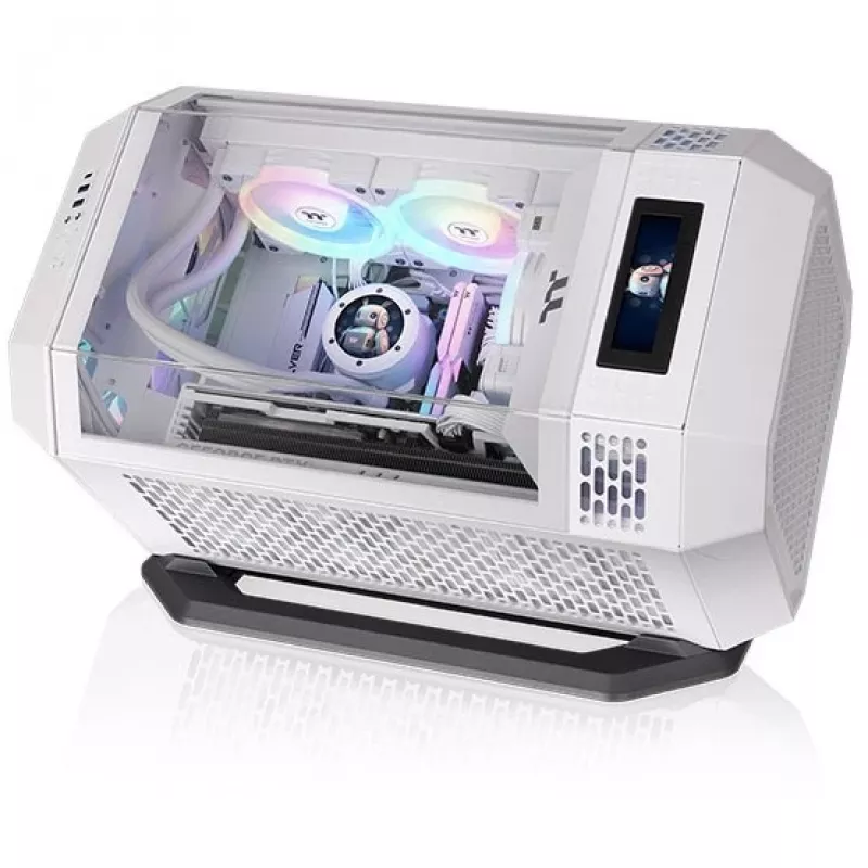 Chassis-Standfuß-Kit THERMALTAKE für The Tower 250 – Horizontale Aufstellung, Snow-Finish, Schwarz/Weiß