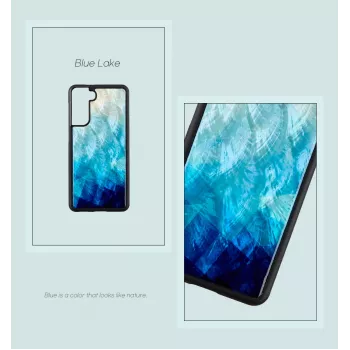 Schutzhülle iKins für Samsung Galaxy S21 in Blue Lake Schwarz