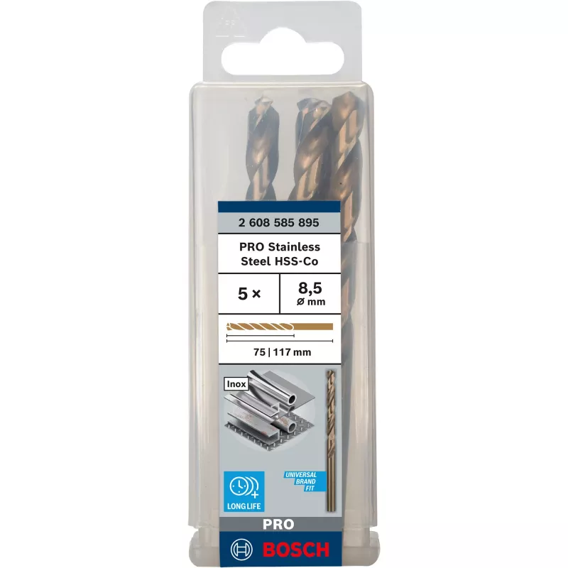 Twist Drill Bits Cobalt Bosch 2608585895 HSS 5-teiliges Set