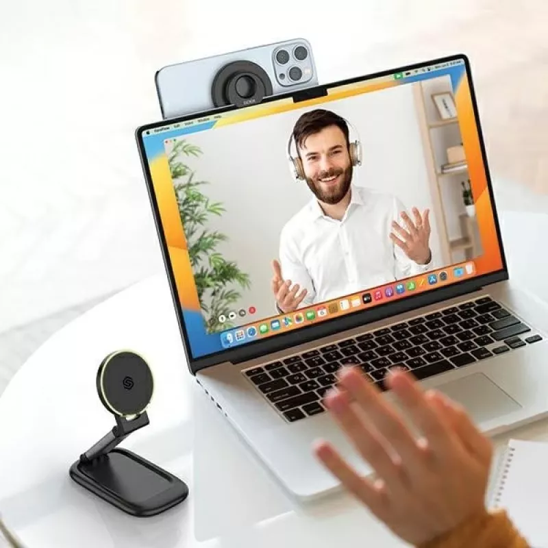 Magnetständer SODI BM-310 weiß MagSafe — magnetischer Telefonständer kompatibel mit MagSafe-Ladegeräten