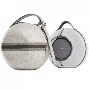 Devialet Mania Cocoon Tragetasche für Lautsprecher, Filz, Hellgrau