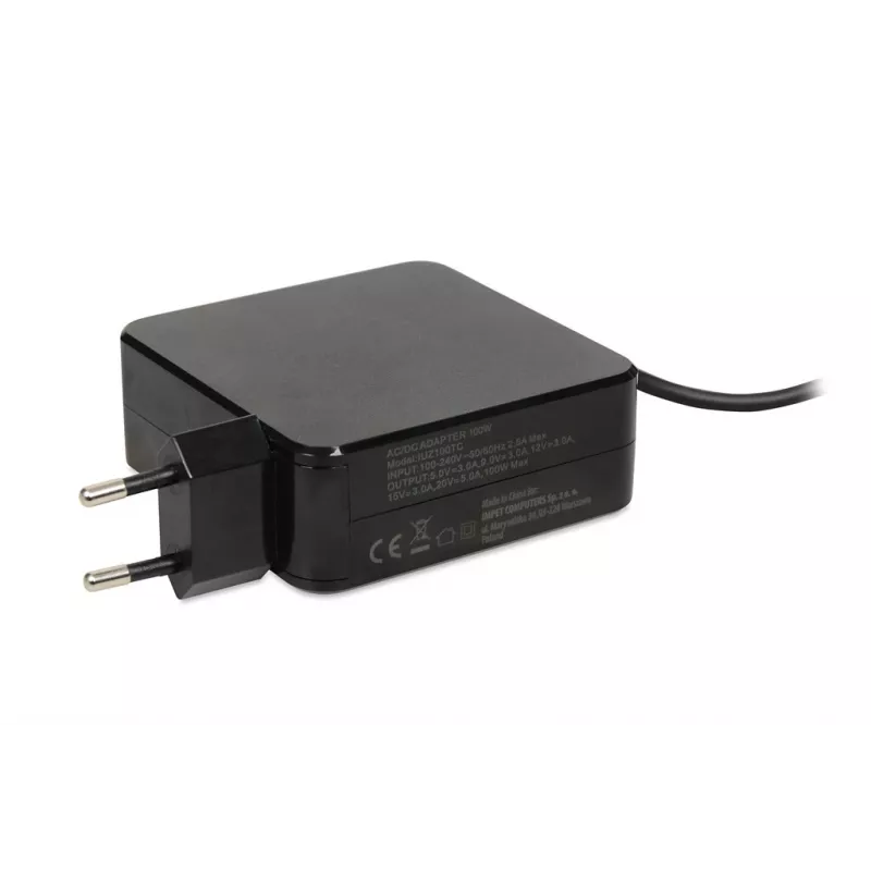 iBOX IUZ100TC Universal-Notebook-Ladegerät, USB-C Power Delivery 100 W, E-Mark-Chip
