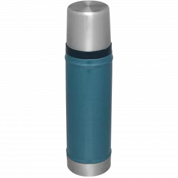 Stanley Thermo | Classic | Fassungsvermögen 0,6 L | Material Edelstahl | Blau
