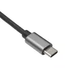 Akyga AK-AD-65 USB-C-auf-Gigabit-Ethernet-Adapter, RJ45, 15 cm, silber