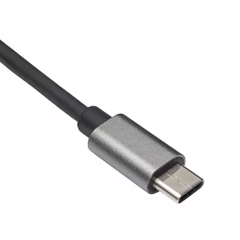Akyga AK-AD-65 USB-C-auf-Gigabit-Ethernet-Adapter, RJ45, 15 cm, silber