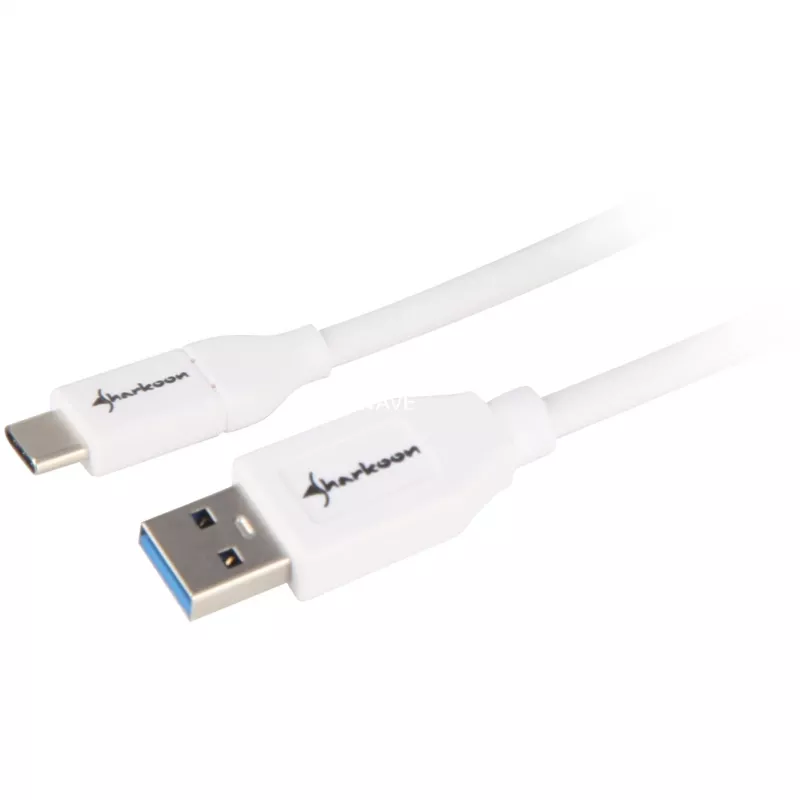 USB 3.2 Gen 2 Kabel, USB-A Stecker > USB-C Stecker (Weiß, 1 Meter)