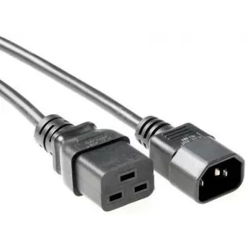 Microconnect PE0191450 Stromkabel Schwarz 5 m C19-Kupplung C14-Kupplung