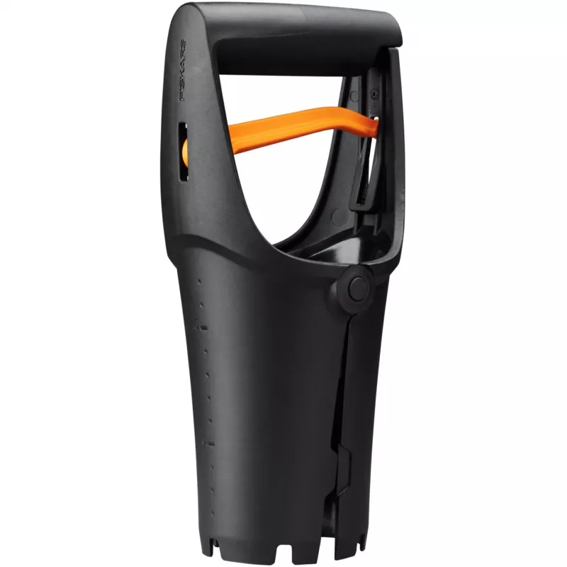 Fiskars Solid Zwiebelpflanzer, 24 cm, Schwarz/Orange (1057079)