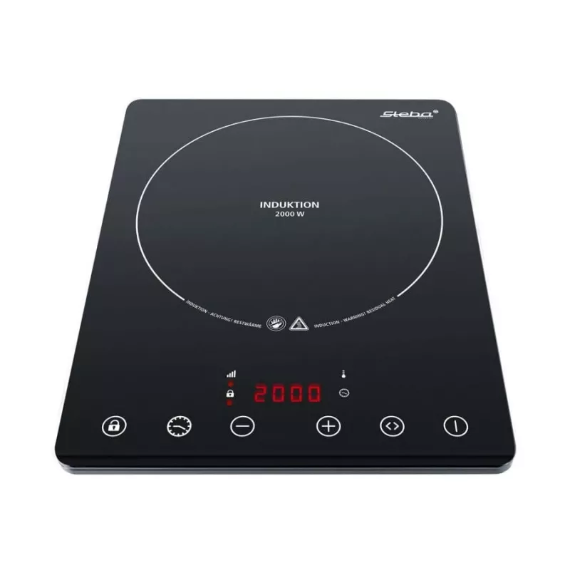 Induktionskochplatte Steba IK 65 schlank Schwarz, 1 Zone, Touch-Steuerung