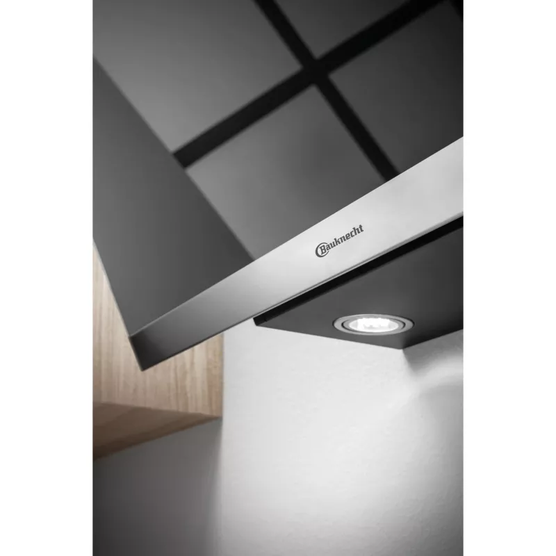Bauknecht RBHVP 83 LM K Wandhaube, 80 cm, Abluft/Umluft, LED, schwarz/Edelstahl