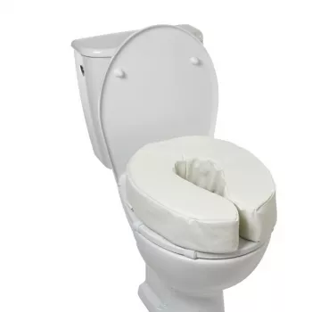 Weicher erhöhter Toilettensitz, 10 cm