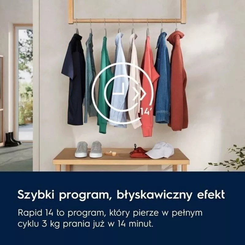 Freistehende Waschmaschine Electrolux EW6F2484P, 8 kg, 1400 U/min, Energieeffizienzklasse A, 53 l Trommel