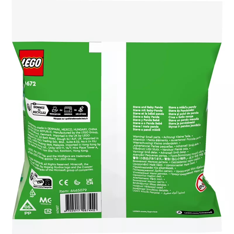 LEGO Minecraft Steve und Baby-Panda 30672 Polybeutel