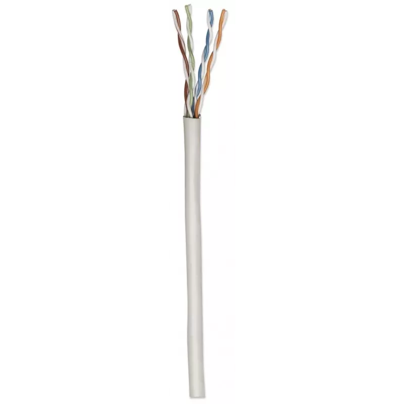 Intellinet 362320 Cat5e U/UTP Installationskabel, starre Ader, CCA, 305 m, grau