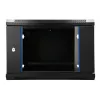 EXTRALINK LITE 6U 530X400 WANDMONTAGE-RACKSCHRANK SCHWARZ MIT REGALBODEN