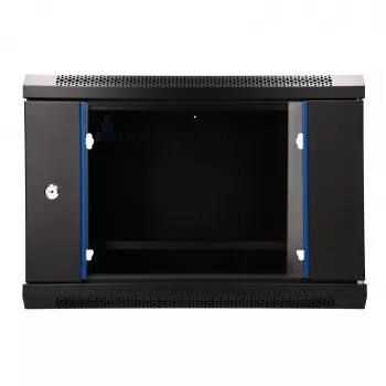EXTRALINK LITE 6U 530X400 WANDMONTAGE-RACKSCHRANK SCHWARZ MIT REGALBODEN