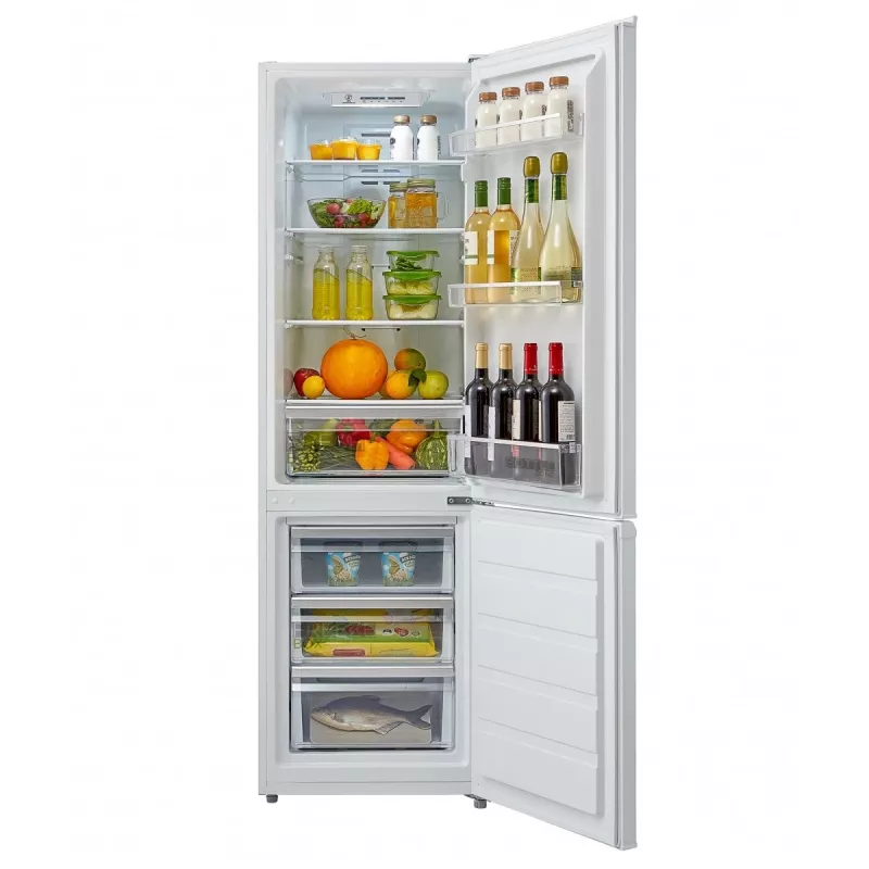 Freistehender Kombi-Kühlschrank Midea MDRB380FGE01A, 270 L, No Frost, 180 cm, 41 dB, Energieeffizienzklasse E, weiß