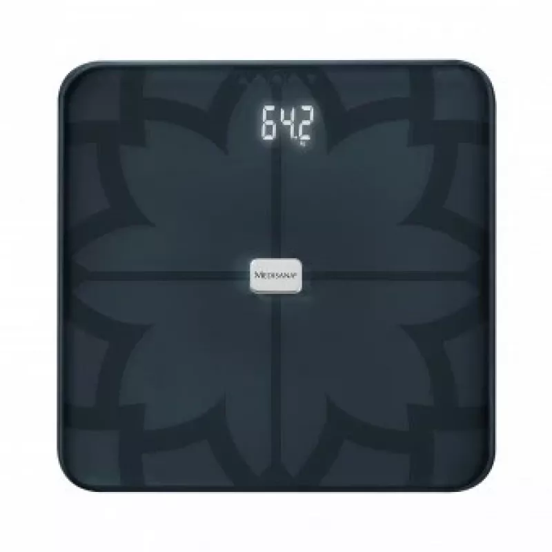 Medisana BS 450 Körperanalysewaage, Max 180kg, Schwarz, Bluetooth, ITO-Sensoren (40510)