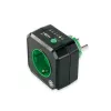 Ansmann AES1 Zero Watt Energiespar-Zeitschaltsteckdose, Schwarz