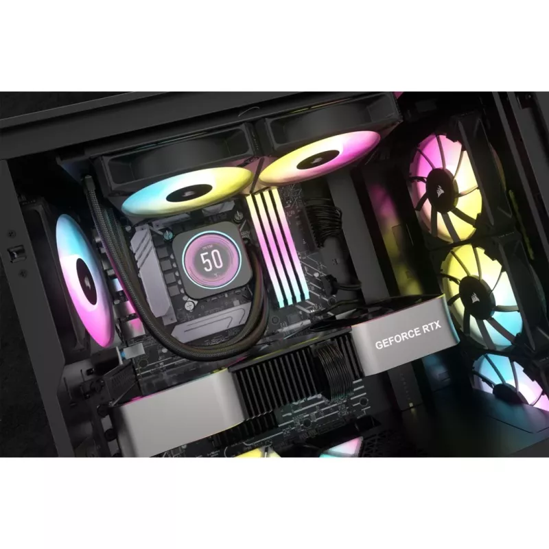 Corsair CW-9060074-WW Computer-Kühlsystem Prozessor All-in-One-Flüssigkeitskühler 12 cm Schwarz 1 Stück