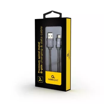 Lightning-Kabel Cablexpert CC-USB2S-AMLM-2M-BG