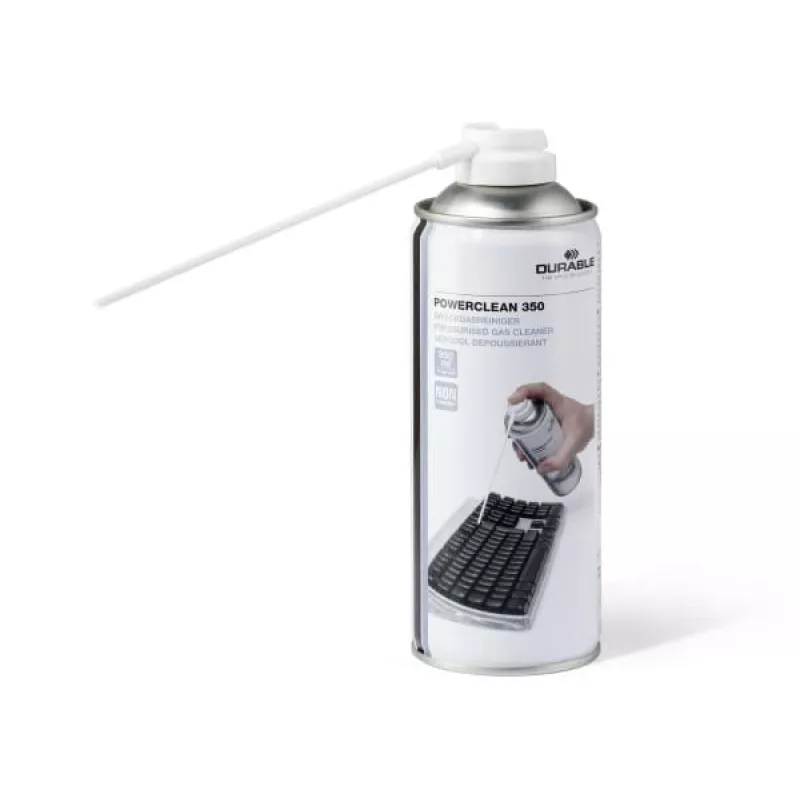 Durable Powerclean 350 - Druckluftspray - transparent