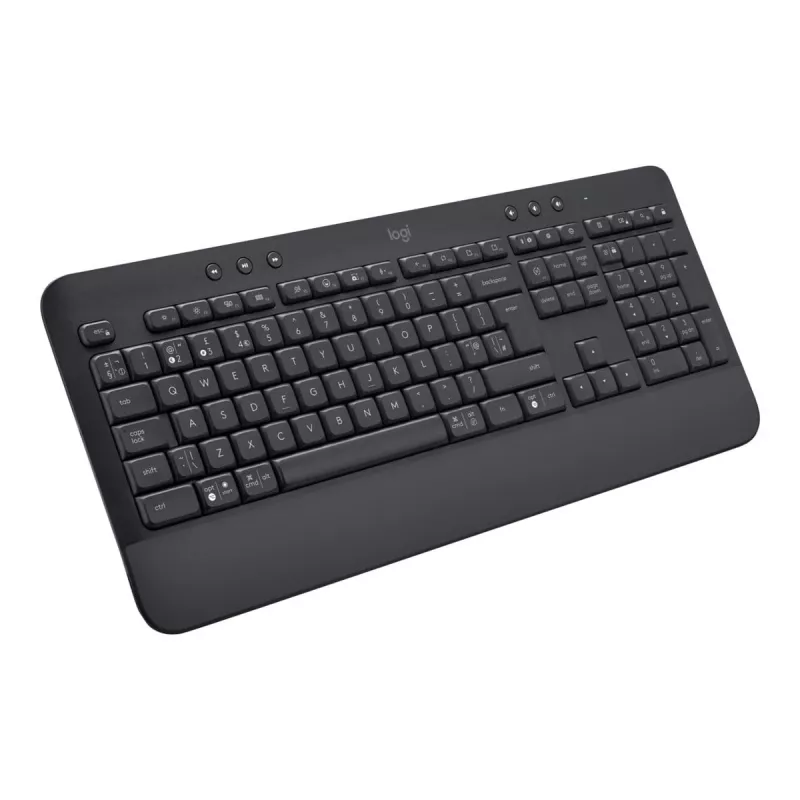 Logitech Signature K650 kabellose Tastatur, Bluetooth 5.1, QWERTZ, Swiss (CH), Graphite (920-010912)