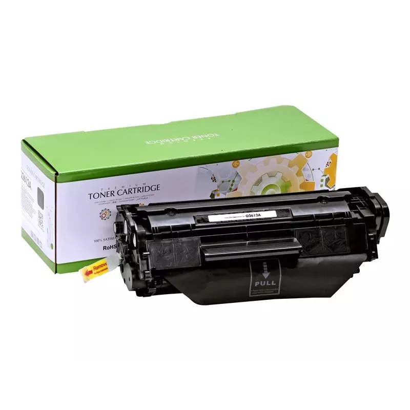 Kompatible Static-Control Hewlett-Packard Q2612A Schwarz, 2000 Seiten