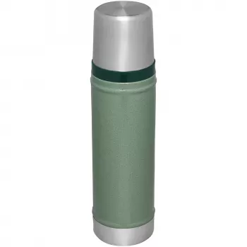 Thermos STANLEY The Legendary Classic Bottle 0,6 l grün – Isolier-Vakuumflasche, 600 ml