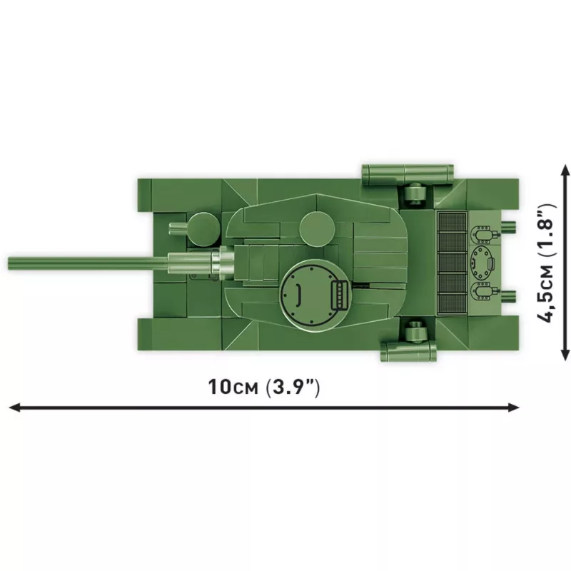 Bauset Cobi T-34-85 Panzermodell — 110 Teile, Alter 6+, grün