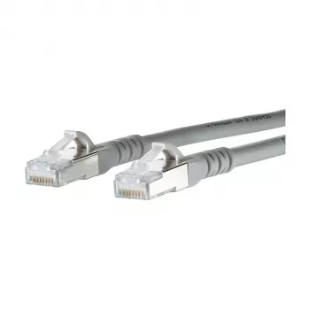 METZ CONNECT BTR - Patchkabel - RJ-45 (M) - RJ-45 (M) - 7,0 m - Geschirmt - CAT 6a - Halogenfrei - Grau (1308457033-E)