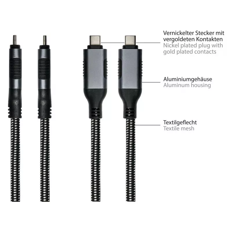 Good Connections Ethernet-Kabel USB-C RJ45, Anthrazit, 3,0m