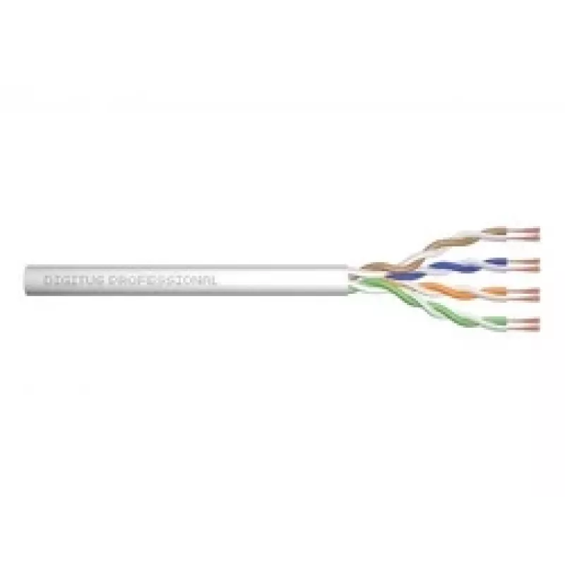 Netzwerkkabel Digitus CAT 6A U/UTP Twisted-Pair-Patchkabel lose 100 m Grau