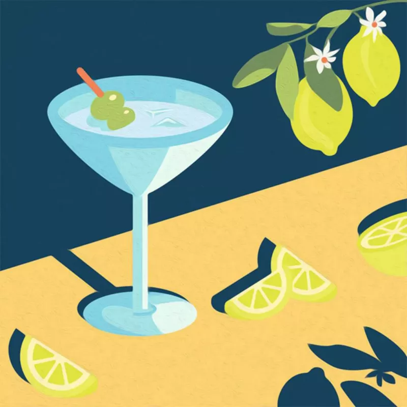 Malset Ravensburger CreArt Mocktail Lemon – Malen-nach-Zahlen-Set