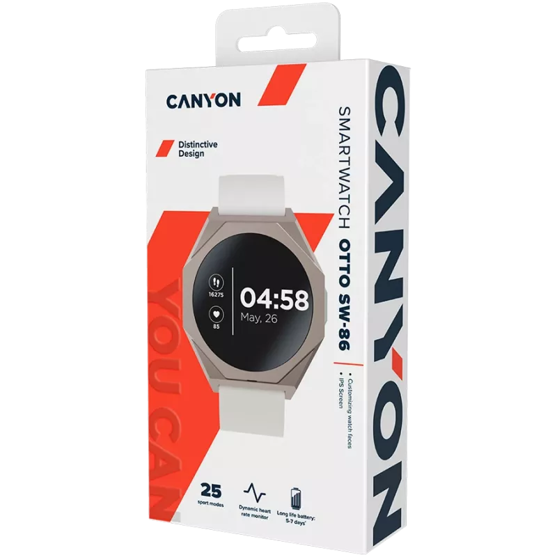 Canyon Otto SW-86 Smartwatch, weiß (CNS-SW86SS)