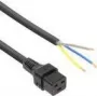 ACT Powercord C19 IEC Lock offenes Ende schwarz 3 m 16 A 230 V
