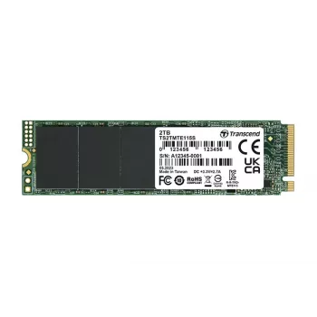 SSD-Festplatte Transcend 1 TB M.2 PCIe Gen3 x4 NVMe TS1TMTE115S