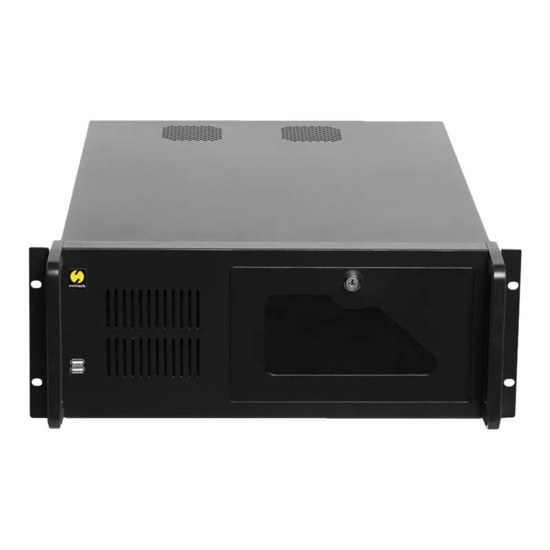 Netrack NP5104 19-Zoll 4U Rackmount Server-Gehäuse, microATX/ATX/eATX, 530 mm tief