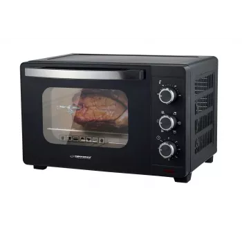 Mini-Backofen ESPERANZA EKO006N – 25 L kompakter elektrischer Tischbackofen, 1600 W, Konvektion, Drehregler