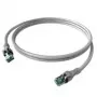 Sacon EasyLan DualBoot PushPull - Patchkabel - RJ-45 (M) zu RJ-45 (M) - 5 m - STP - CAT 6a - IEEE 802.5/IEEE 802.3 - vergossen - Grau (CPP1OAAAAA0050)