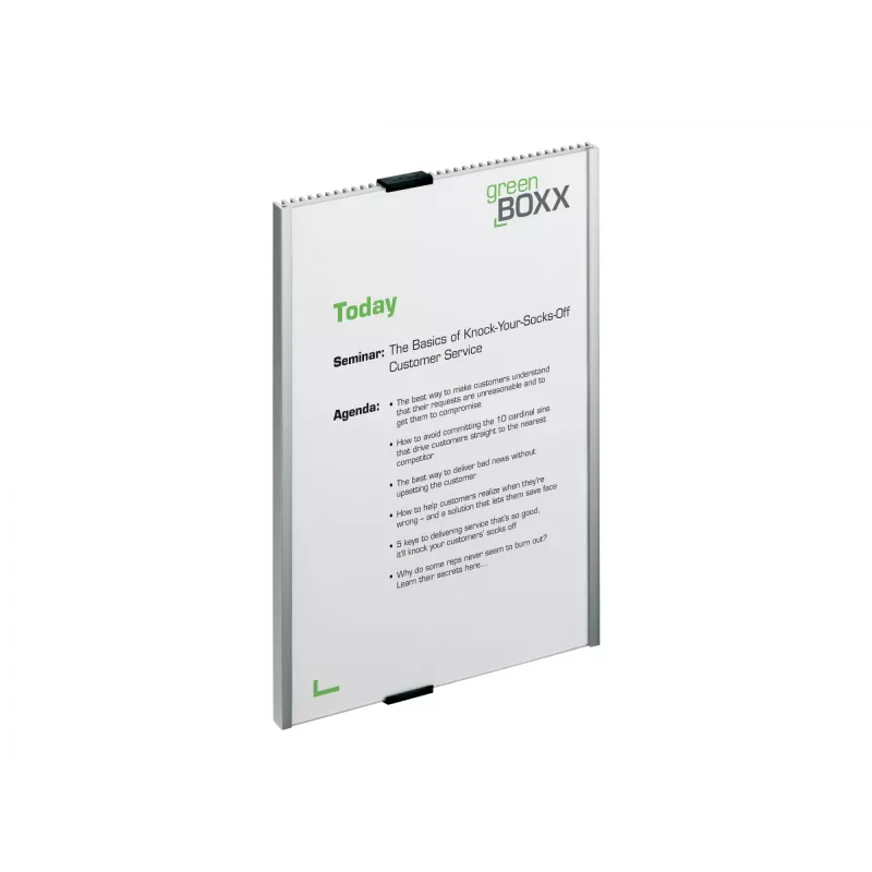 Durable Info-Schild Acryl Aluminium Silber 4806-23