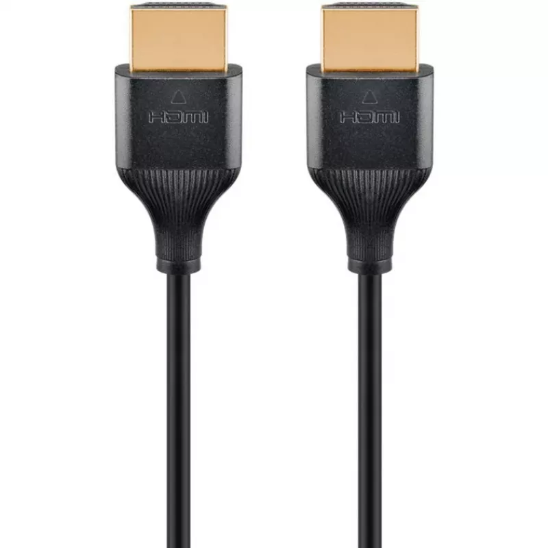 HDMI-Kabel Goobay 75297 0,5 m HDMI Typ A Stecker 48 Gbit/s Schwarz