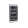 Aufputz-Installationsgehäuse, Kunststoff, IP65, 4. Reihe, 12 Module, 1500V DC