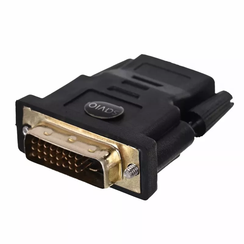 Savio CL-21 Adapter HDMI-Buchse auf DVI-D-Stecker, Schwarz
