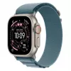 Watch Ultra 3 GPS + Cellular 49mm Natural Titanium Gehäuse mit Hellblauem Alpine Loop - Medium