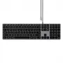 Satechi schlank W3 Tastatur USB-C mit Ziffernblock (Space Gray)