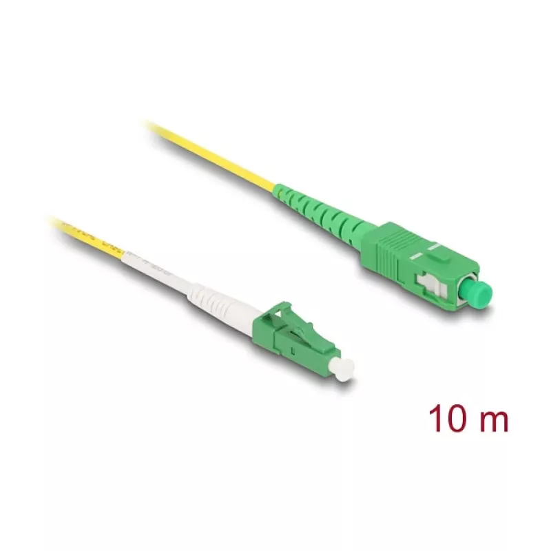 DeLOCK InfiniBand/Glasfaserkabel 10 m LC SC Gelb 83876
