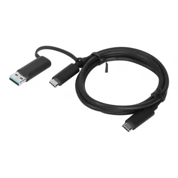 Lenovo 4X90U90618 USB-Kabel USB 3.2 Gen 1 (3.1 Gen 1) 1 m USB A/USB C USB C Schwarz